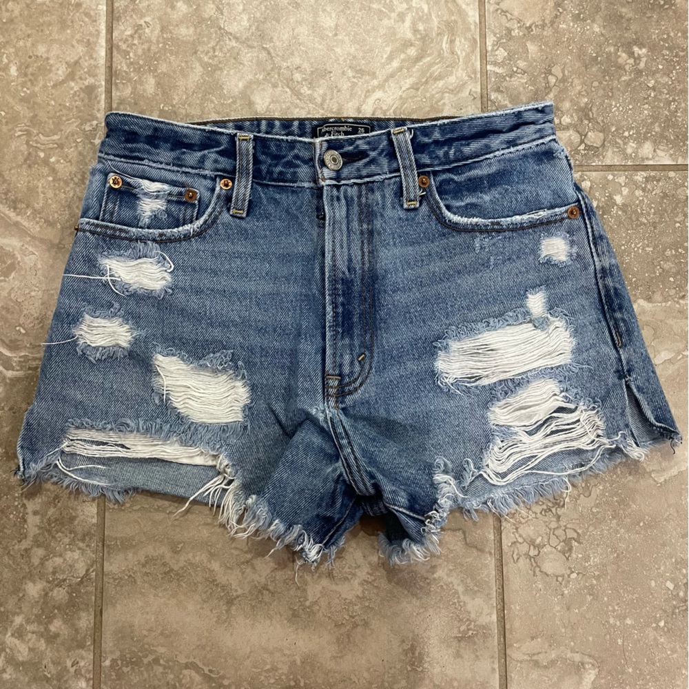 Abercrombie & Fitch Women’s‎ Annie High Rise Denim Short size 26
